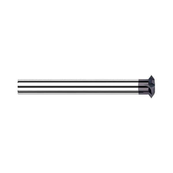 0.4375 in. 7/16 dia. x 0.2010 in. Width Carbide Reduced Shank Double Angle Shank Cutter, 8 Flutes